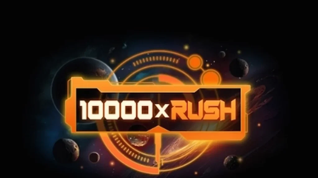 Tampilan visual slot 10000 x Rush dengan desain modern