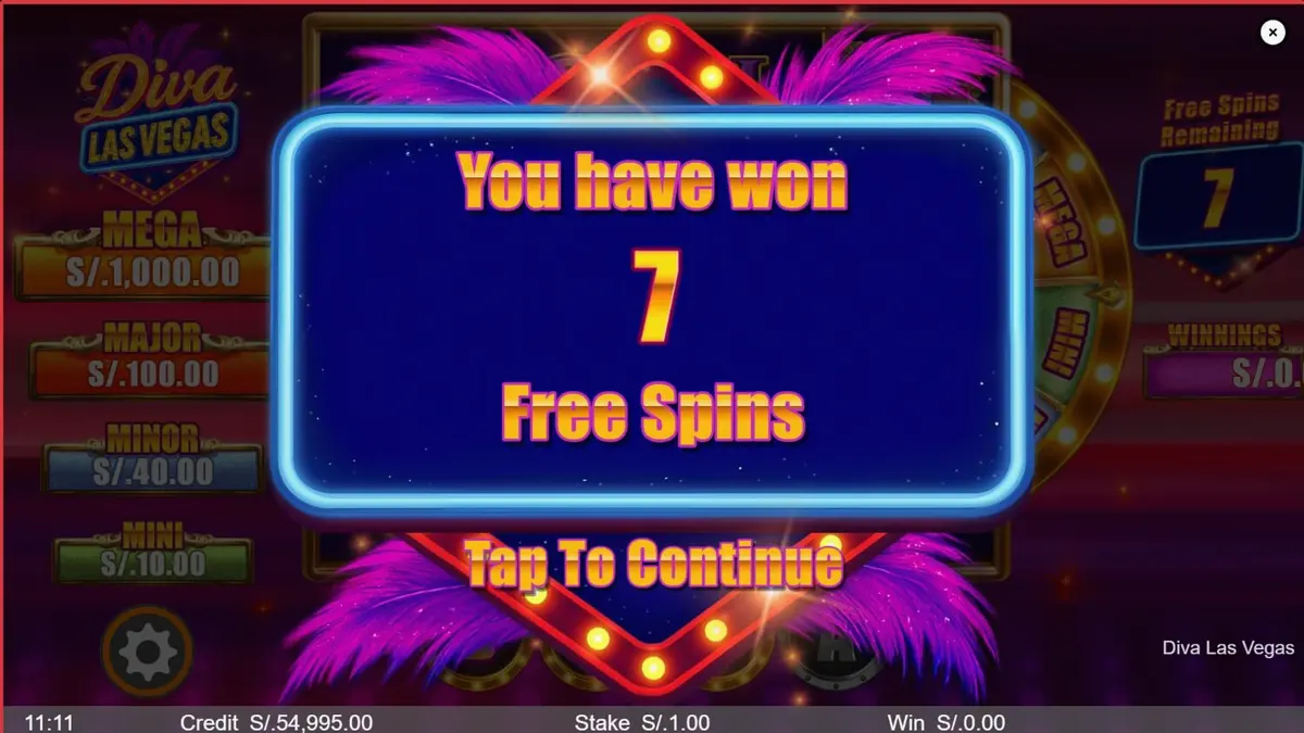 Tampilan visual slot Diva Las Vegas dengan tema gemerlap kasino dan lampu neon.